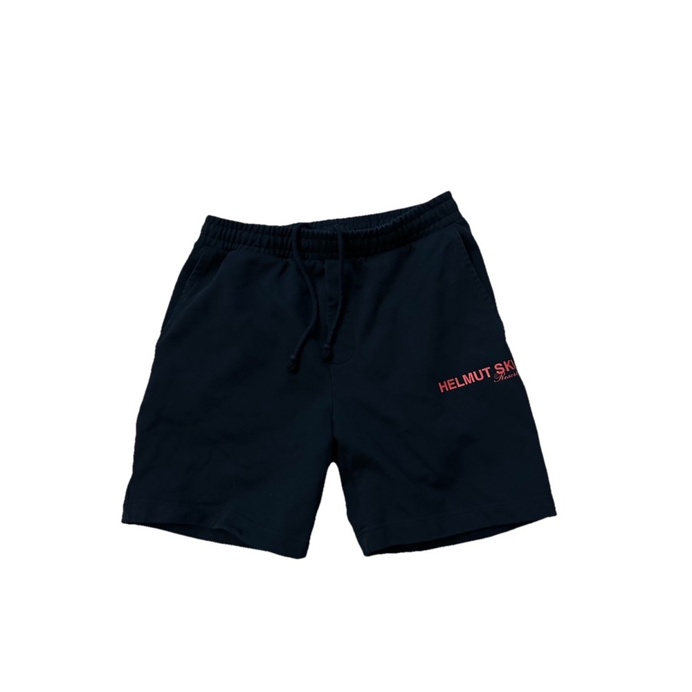 Helmut Lang Drawstring Sweat Shorts Men's Size Medium Black 7" Inseam